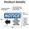 Signmission Fuel Shutoff Push Button (Left Arrow) Sign With Symbol, 14 in W x Rectangle, Vinyl Decal OS-2PACK-NS-D-1014-L-12941 - alternate 2
